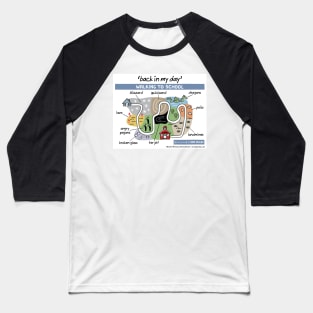 back in my day - walking to school Baseball T-Shirt